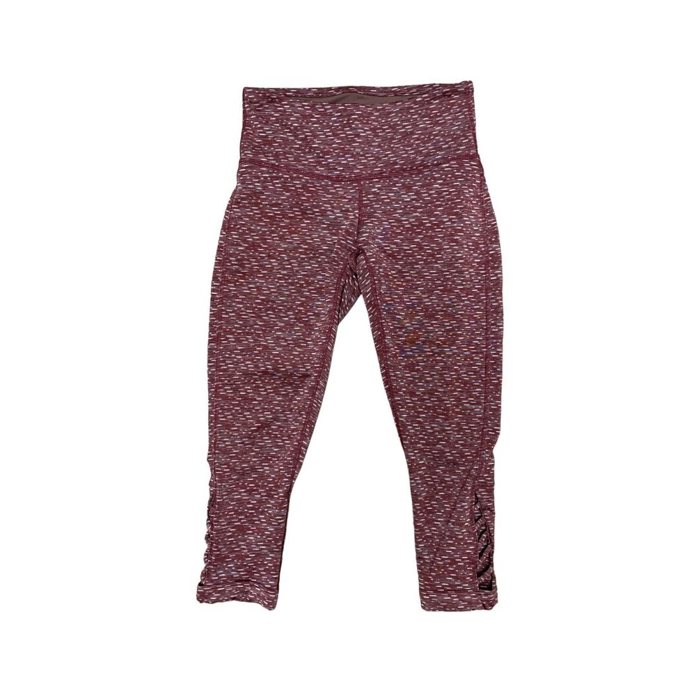 PrAna, Cropped Active Leggings, Red/Purple-ish, Small, Used